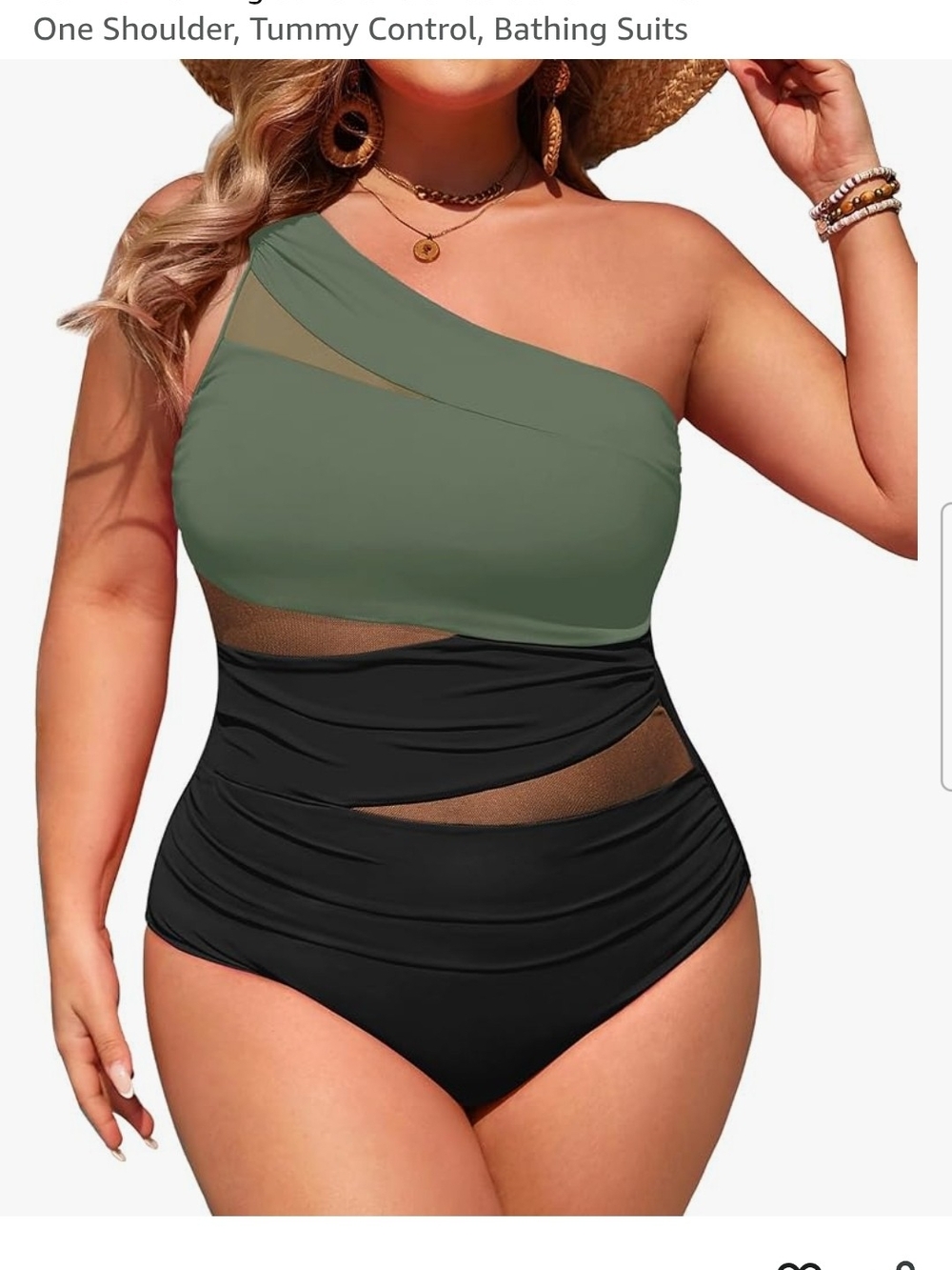 NWT Womens Plus Aqua Eve One Piece Bathing Suit